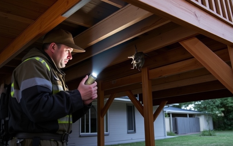 Under Deck Possum Removal in Paddington
